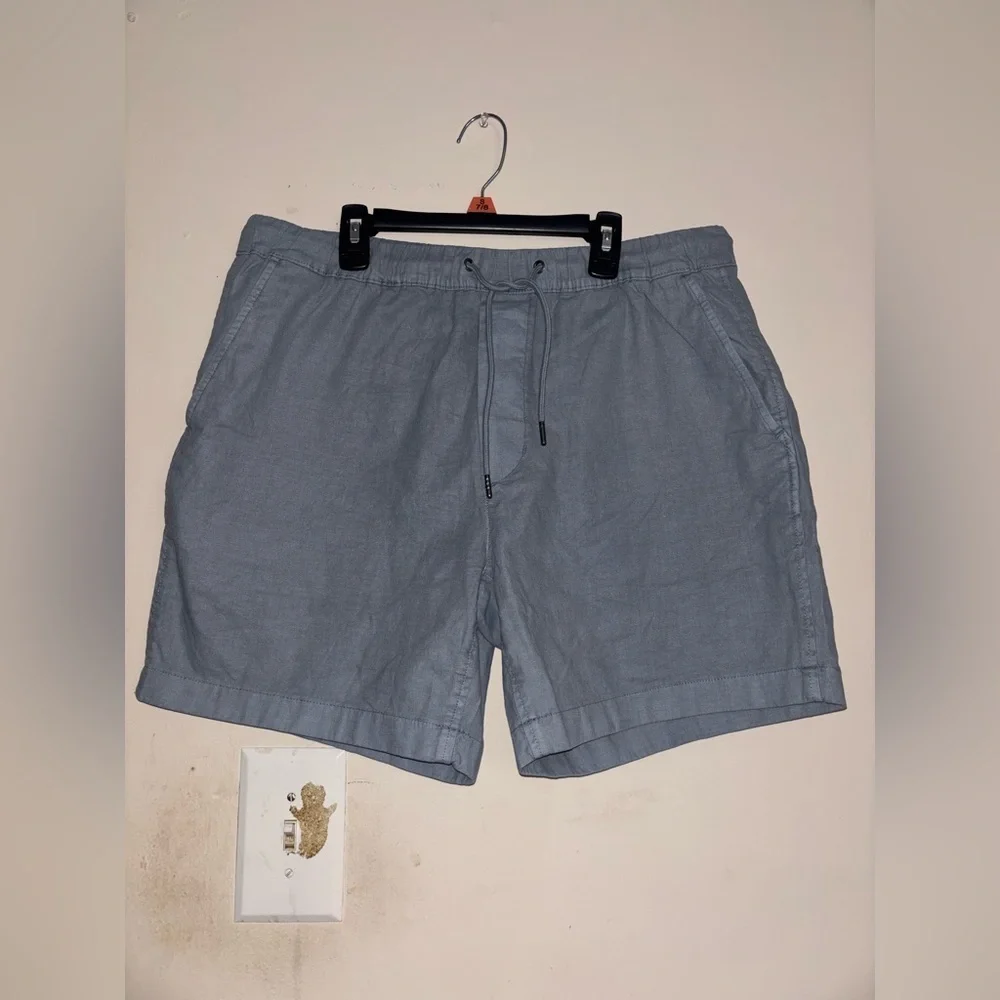American Eagle Mens Flex Nylon Drawstring Waist Pull On Cargo Jogger Shorts SZ M